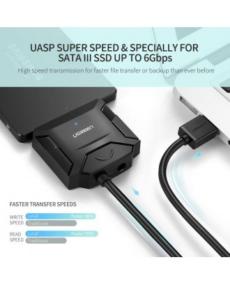 UGREEN CR108 USB 3.0 To 3.5''/2.5" SATA Adapter Cable